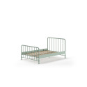 Lit BASTIAN 140 x 200 cm - Métal, vert olive