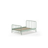 Lit BASTIAN 140 x 200 cm - Métal, vert olive