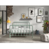 Lit BASTIAN 140 x 200 cm - Métal, vert olive