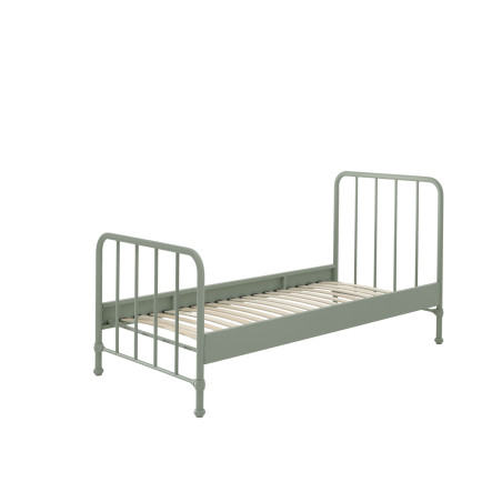 Lit BASTIAN 90 x 200 cm - Métal, vert olive
