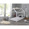 Lit ATREYU 90 x 200 cm - Pin massif, blanc