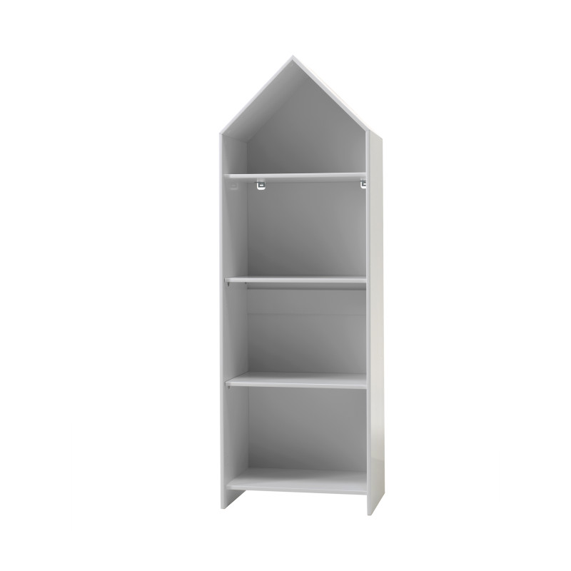 Armoire ouverte ZAZIE - MDF, blanc