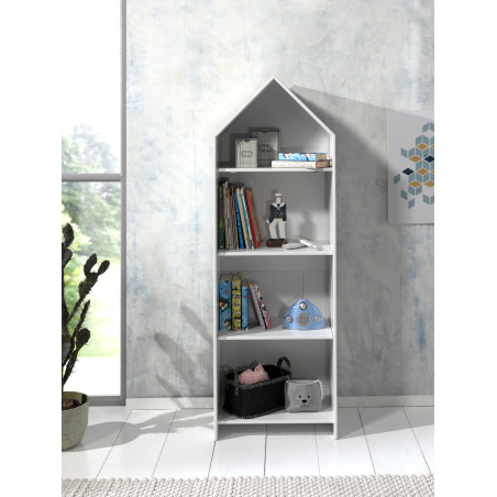 Armoire ouverte ZAZIE - MDF, blanc