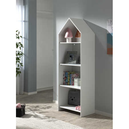 Armoire ouverte ZAZIE - MDF, blanc
