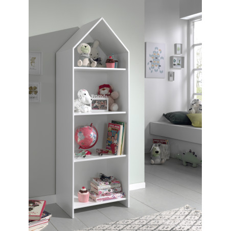 Armoire ouverte ZAZIE - MDF, blanc