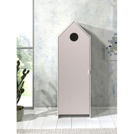 Armoire ZAZIE - MDF, rose