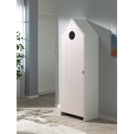 Armoire ZAZIE - MDF, rose