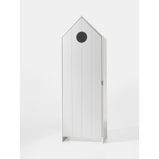 Armoire ZAZIE - MDF, blanc (laqué) - CSBH1114