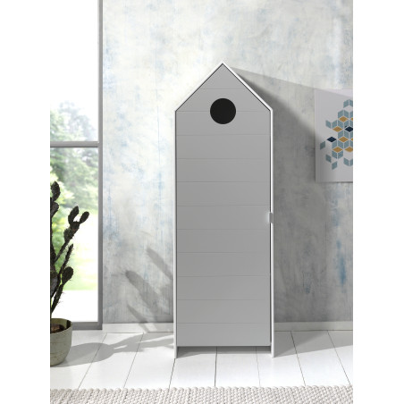 Armoire cool ZAZIE - MDF, gris