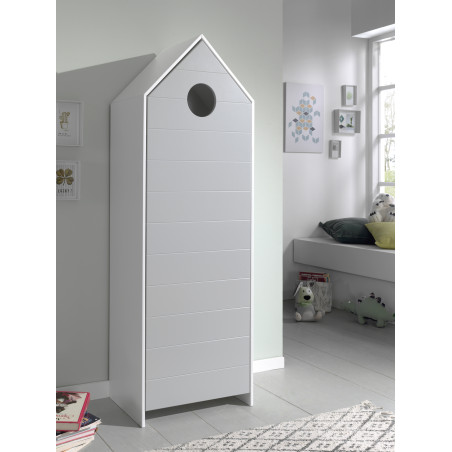 Armoire cool ZAZIE - MDF, gris