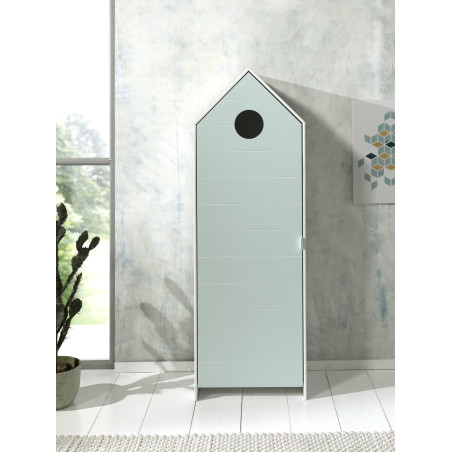 Armoire mint ZAZIE - MDF, menthe verte
