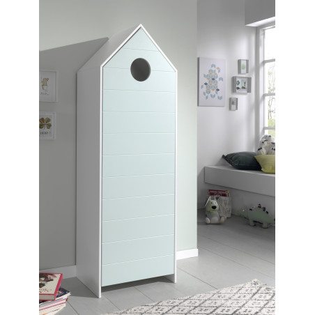 Armoire mint ZAZIE - MDF, menthe verte