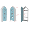 Armoire blue ballet ZAZIE - MDF, bleu