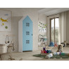 Armoire blue ballet ZAZIE - MDF, bleu
