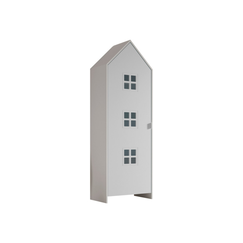 Armoire ZAZIE - MDF, blanc (laqué) - CSBR1314