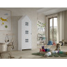 Armoire ZAZIE - MDF, blanc (laqué) - CSBR1314
