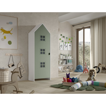 Armoire entangled ZAZIE - MDF, vert