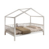 Lit sebastien lit cabane SEBASTIEN DUO 140 x 200 cm - Pin massif, blanc