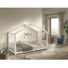 Lit sebastien lit cabane SEBASTIEN DUO 90 x 200 cm - Pin massif, blanc