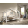 Lit sebastien lit cabane SEBASTIEN DUO 90 x 200 cm - Pin massif, blanc