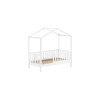 Lit cabane junior SEBASTIEN 70 x 140 cm - Pin massif, blanc