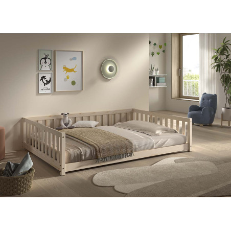 Lit sebastien lit capitaine SEBASTIEN DUO 140 x 200 cm - Pin massif, nature