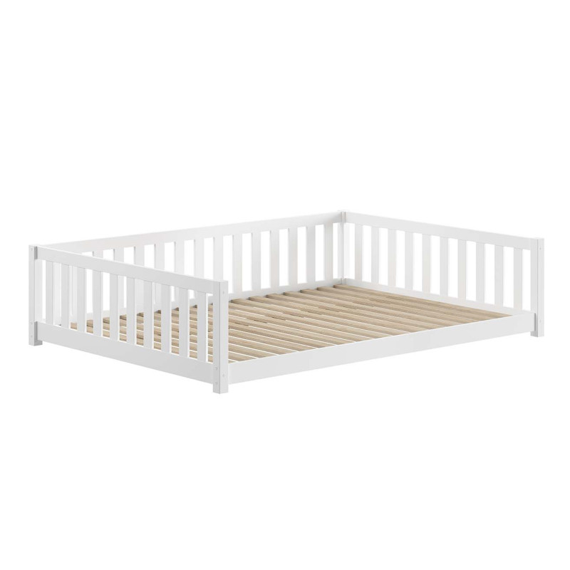 Lit sebastien lit capitaine SEBASTIEN DUO 140 x 200 cm - Pin massif, blanc