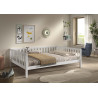 Lit sebastien lit capitaine SEBASTIEN DUO 140 x 200 cm - Pin massif, blanc