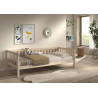 Lit sebastien lit capitaine SEBASTIEN DUO 90 x 200 cm - Pin massif, nature