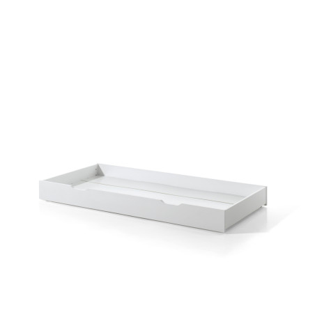 Lit gigogne SEBASTIEN 90 x 190 cm - Pin massif, blanc