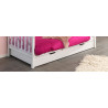 Lit gigogne SEBASTIEN 90 x 190 cm - Pin massif, blanc