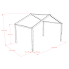 Kit de conversion sebastien toit pour dakb1410 SEBASTIEN DUO - Pin massif, nature