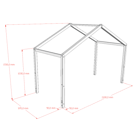 Kit de conversion sebastien toit pour dakb9010 SEBASTIEN DUO - Pin massif, nature
