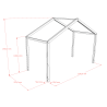 Kit de conversion sebastien toit pour dakb9014 SEBASTIEN DUO - Pin massif, blanc