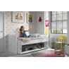 Lit bureau CLOTAIRE 90 x 200 cm - Panneaux de particules, blanc