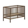 Lit bébé noix RUFUS 60 x 120 cm - Hêtre, noyer