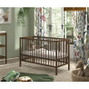 Lit bébé noix RUFUS 60 x 120 cm - Hêtre, noyer