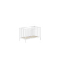 Lit bébé RUFUS 60 x 120 cm - Hêtre, blanc