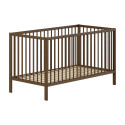 Lit bébé/junior noix RUFUS 70 x 140 cm - Hêtre, noyer