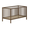 Lit bébé/junior noix RUFUS 70 x 140 cm - Hêtre, noyer