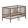 Lit bébé/junior noix RUFUS 70 x 140 cm - Hêtre, noyer