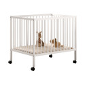 Parc bébé RUFUS 95 x 75 cm - Hêtre, blanc