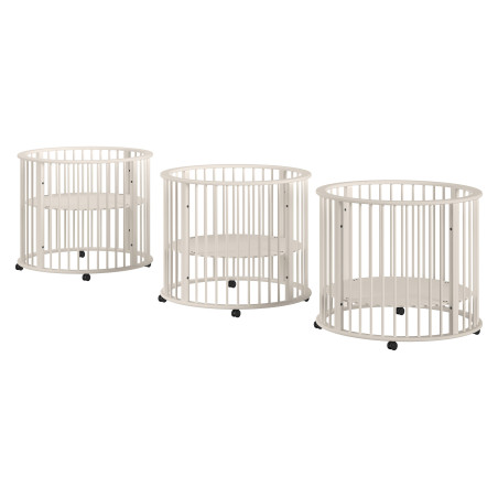 Parc bébé rufus parc bébé ø 90 cm RUFUS ROND - Hêtre, argile