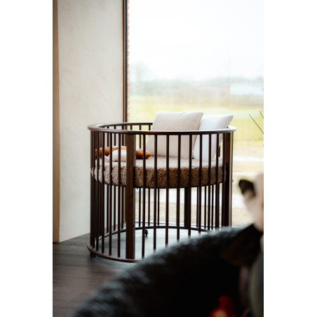 Parc bébé rufus parc bébé ø 90 cm noix RUFUS ROND - Hêtre, noyer