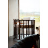 Parc bébé rufus parc bébé ø 90 cm noix RUFUS ROND - Hêtre, noyer