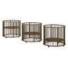 Parc bébé rufus parc bébé ø 90 cm noix RUFUS ROND - Hêtre, noyer