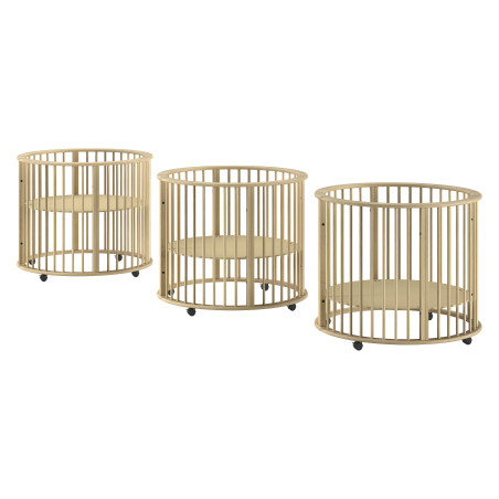 Parc bébé rufus parc bébé ø 90 cm RUFUS ROND - Hêtre, nature