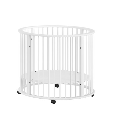 Parc bébé rufus parc bébé ø 90 cm RUFUS ROND - Hêtre, blanc