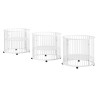 Parc bébé rufus parc bébé ø 90 cm RUFUS ROND - Hêtre, blanc