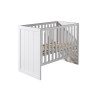 Lit bébé ALCESTE 60 x 120 cm - Pin massif, blanc